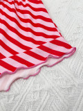Women's Summer Short Sleeve Shorts Pajama Two-Piece Homewear Set