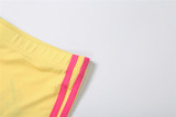 Women Autumn/Winter Zipper Hooded Top and Printed Pants Two-Piece Set