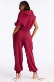 Women Casual Crop Top and Pant Two-Piece Set