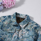 Women Fashionable Long-Sleeved Crop Jacket
