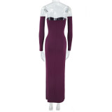 Women Strapless Gathered Sleeve Dress
