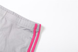 Women Autumn/Winter Zipper Hooded Top and Printed Pants Two-Piece Set