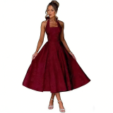 Women's Luxury Chic Slim Fit Bow High Waist Prom Evening Gown