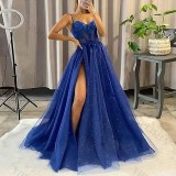 Women's Sexy Long Elegant Black Slim Fit Prom Dress