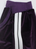 Women's Fashion Slim Fit Long Sleeve Zip Top Straight Leg Pants Tracksuit Set