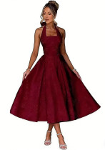 Women's Luxury Chic Slim Fit Bow High Waist Prom Evening Gown