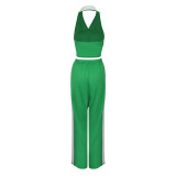 Women Summer Casual Tank Top and Pants Two-Piece Set