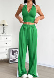 Women Summer Casual Tank Top and Pants Two-Piece Set