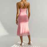 Women Summer Sexy Lace Mesh Spaghetti Strap Summer Sexy Bodycon Dress