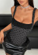 Women's Sexy Polka Dot Strap Slim Waist Lace-Up Corset Vest