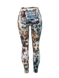 Women's Sexy Tight-Fitting Printed Pattern Yoga Pants
