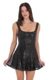 Women's Sequin Strap Sexy Low Back Slim Party Dress