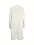 Women's Loose Knit Long Cardigan Sweater