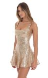 Women's Sequin Strap Sexy Low Back Slim Party Dress