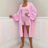 Women's Loose Knit Long Cardigan Sweater