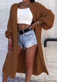 Women's Loose Knit Long Cardigan Sweater