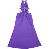 Women's Fall Chic Elegant Sexy Cut-Out Low Back High-Waist Dress