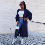 Women's Loose Knit Long Cardigan Sweater