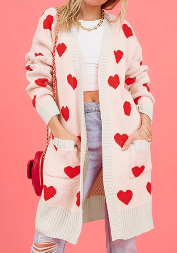 Women's Fashion Long Knit Cardigan Coat