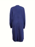 Women's Loose Knit Long Cardigan Sweater