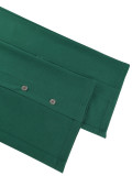 Women V-Neck Pleated Top and Wide-Leg Pants Two-Piece Set