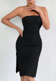 Women summer Strapless Sexy Bodycon Dress