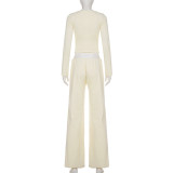 Women's Casual Solid Color Loungewear Pajama Set