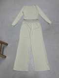 Women's Casual Solid Color Loungewear Pajama Set