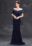 Women's Summer Off-Shoulder Chic Slim Mermaid Party Dress