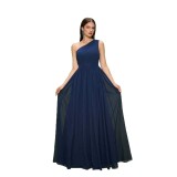 Women Elegant One-Shoulder Formal Party Evening Dresss
