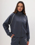 Women Composite Autumn and Winter American Zipper Hoodies and Pant Two-Piece Set