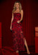Women Sexy Sequined Slit Dress for Formal Party