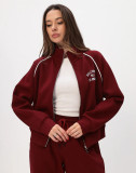 Women Composite Autumn and Winter American Zipper Hoodies and Pant Two-Piece Set