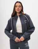 Women Composite Autumn and Winter American Zipper Hoodies and Pant Two-Piece Set