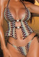 Women Double-Tie Bohemian Swimsuit Two-Piece Set