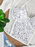 Women Summer Sexy Lace Shirt Underwire Top