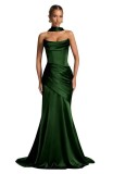 Women Prom Fishtail Evening Dress with Scarf（Processing time need 3-6 days）