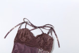 Women Summer Sexy Leopard Print Slim-Fit Strap Top & Pants Set