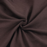 Women Autumn Ruched Metal Ring Halter Neck Strap Top