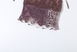 Women Summer Sexy Leopard Print Slim-Fit Strap Top & Pants Set