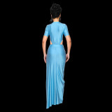 Women Chic Slim-Fit Bodysuit and Skirt Two-Piece Set