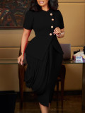 African Women elegant top and skirt two-piece set