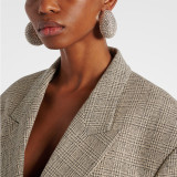 Women Full Diamond Geometric Earrings and Rhinestone Drop Earrings Accessories