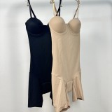 Women Off-Shoulder Wedding Dresses Basics with Waist-Cinching Bra Bodycon Shapewear