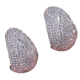 Women Full Diamond Geometric Earrings and Rhinestone Drop Earrings Accessories