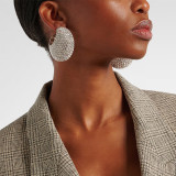 Women Full Diamond Geometric Earrings and Rhinestone Drop Earrings Accessories