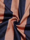 Women striped fringed skirt