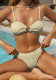 Women's Swimwear Solid Color Tie-Up Sexy Bikini Two-Piece Set