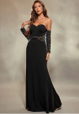 Spring Women's Chic Strapless Sexy Slim Fit Evening Dress（Processing time need 3-6 days）
