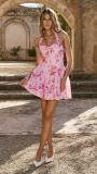 Summer Women's Printed Sleeveless Halter Tie Dress
